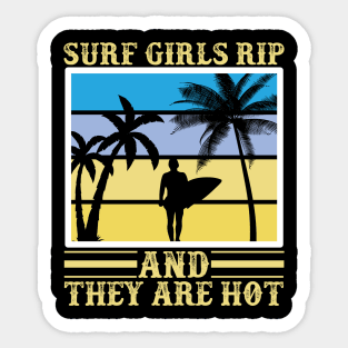 beach surfing beach ocean Sticker